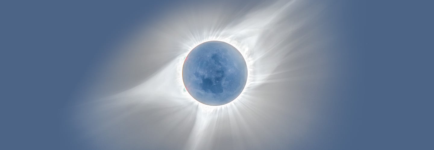 Image of the eclipse with moon in front of sun