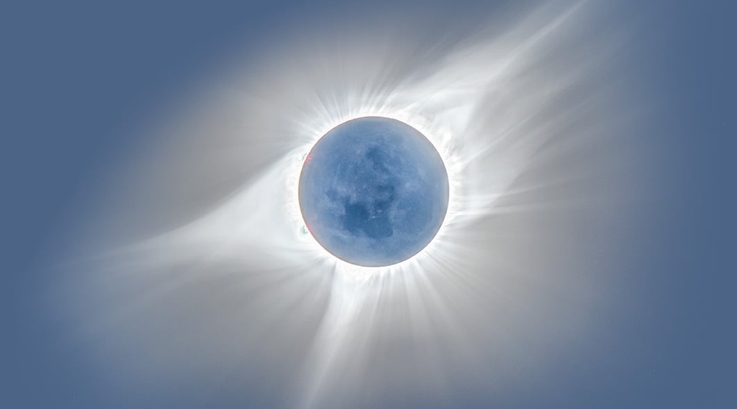 Image of the eclipse with moon in front of sun