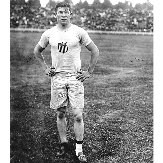 Thorpe – Jim Thorpe with the New York Giants Football Team in 1925, Carlisle Indian School