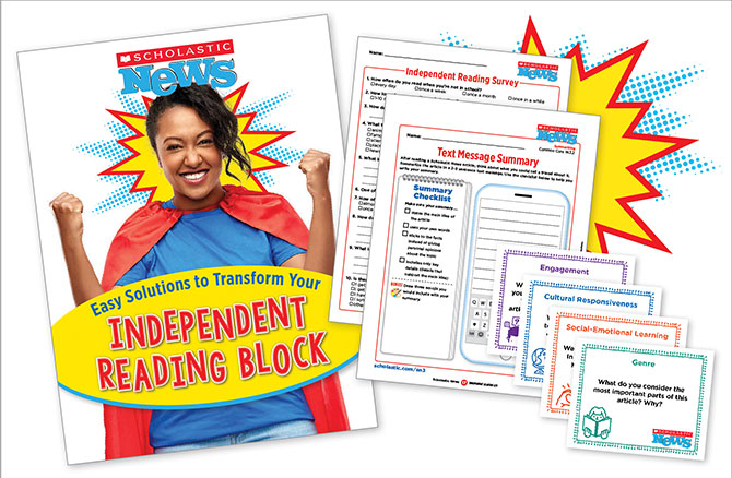 scholastic news independent reading materials